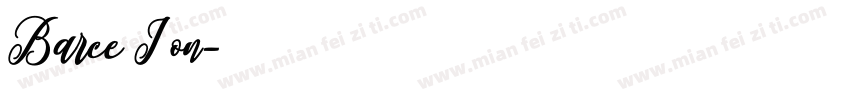 Barce I on字体转换